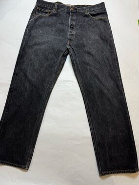 Levi's 501 XX Black  Wash Jeans Men’s  42x34 Heavy Fabric   1614